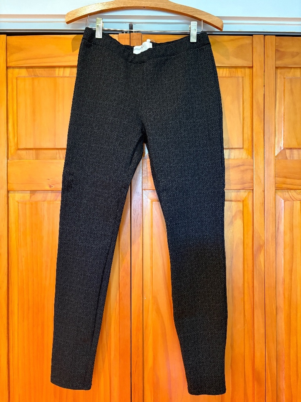 Joie Keena Pants Caviar/Heather Charcoal Print Size Small Made in USA, Black